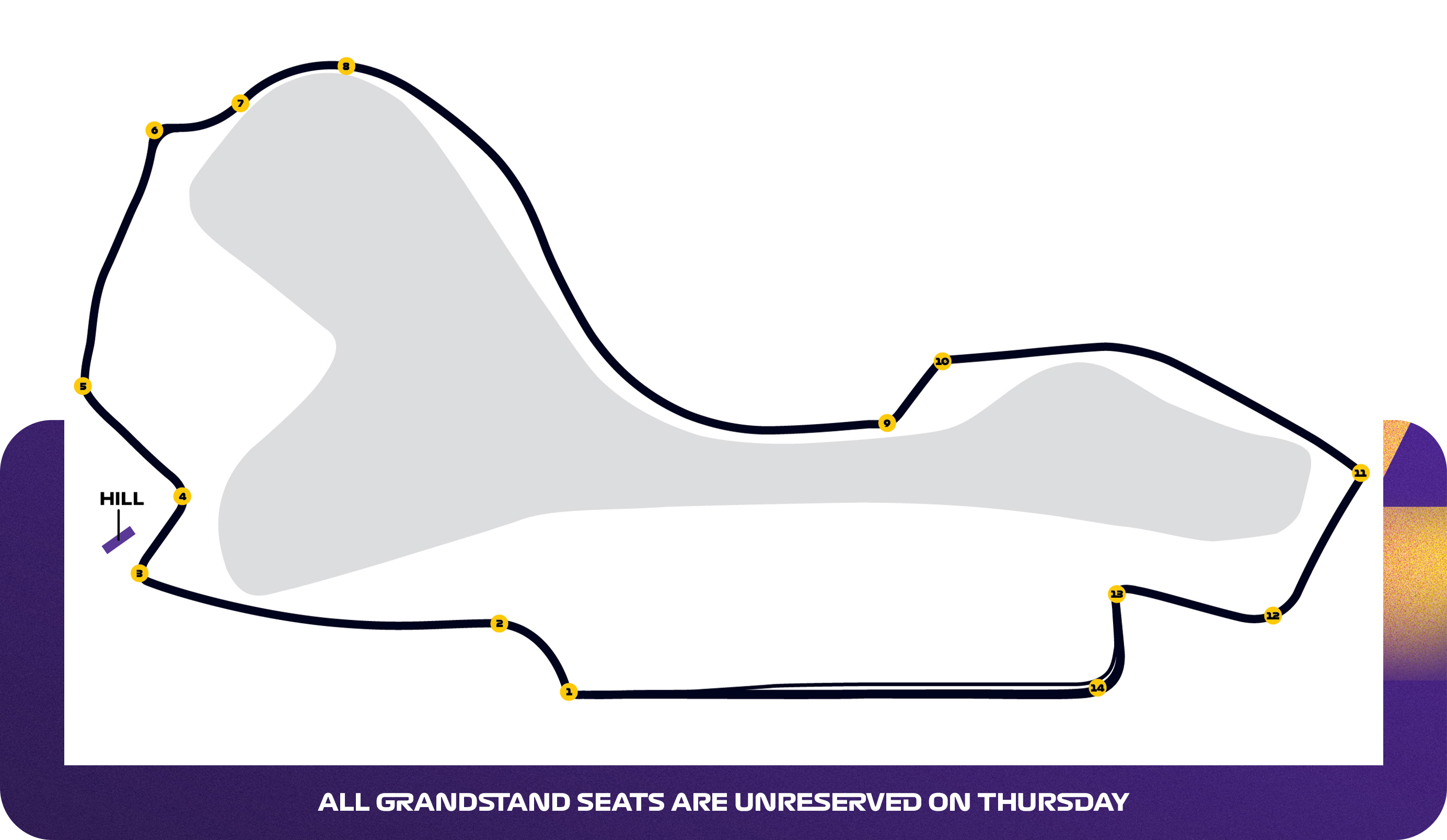 Map of Hill Grandstand