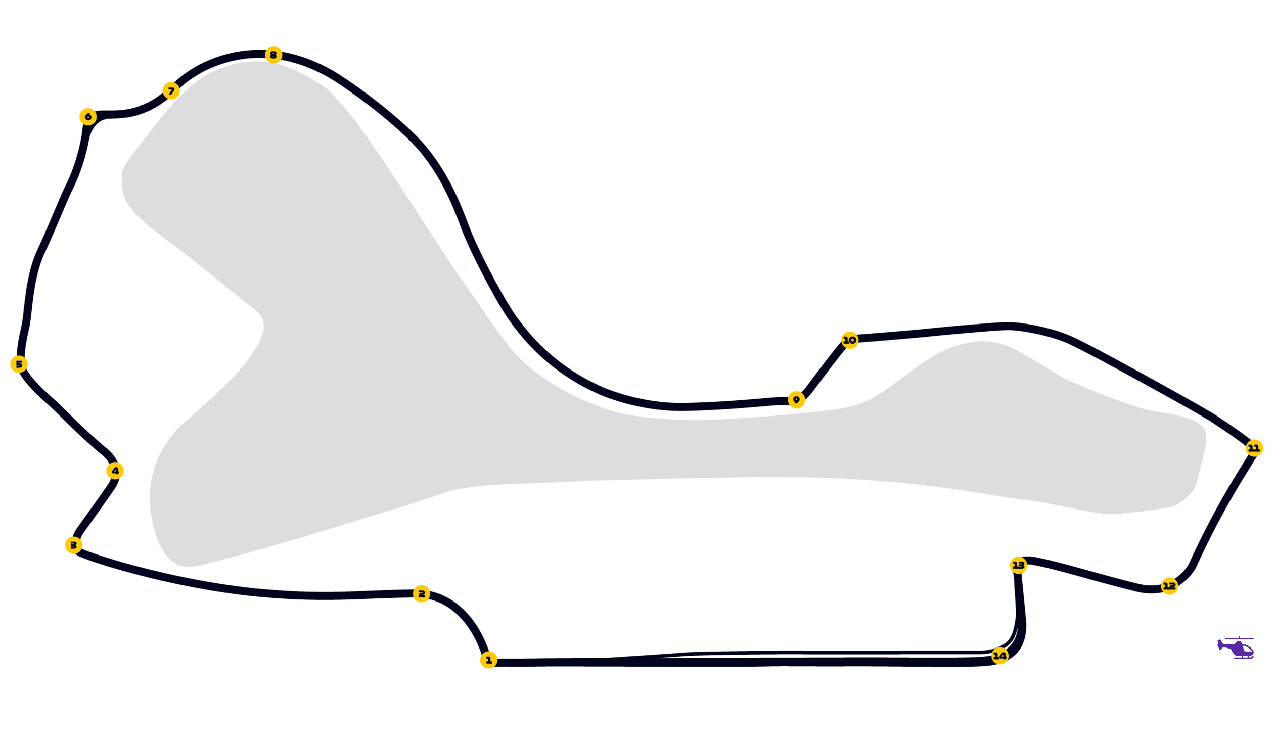 Map of Brabham Grandstand