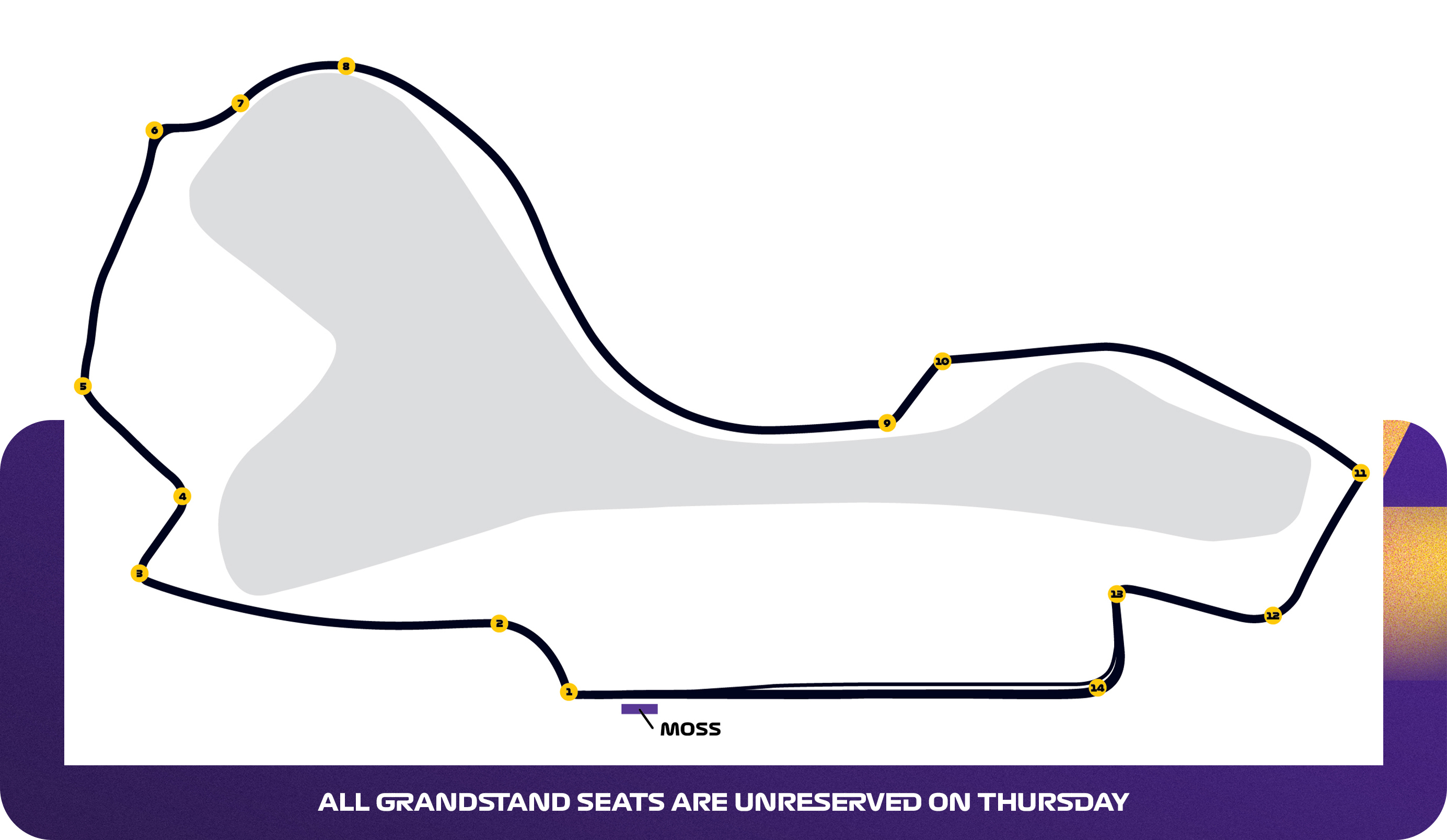 Map of Moss Grandstand