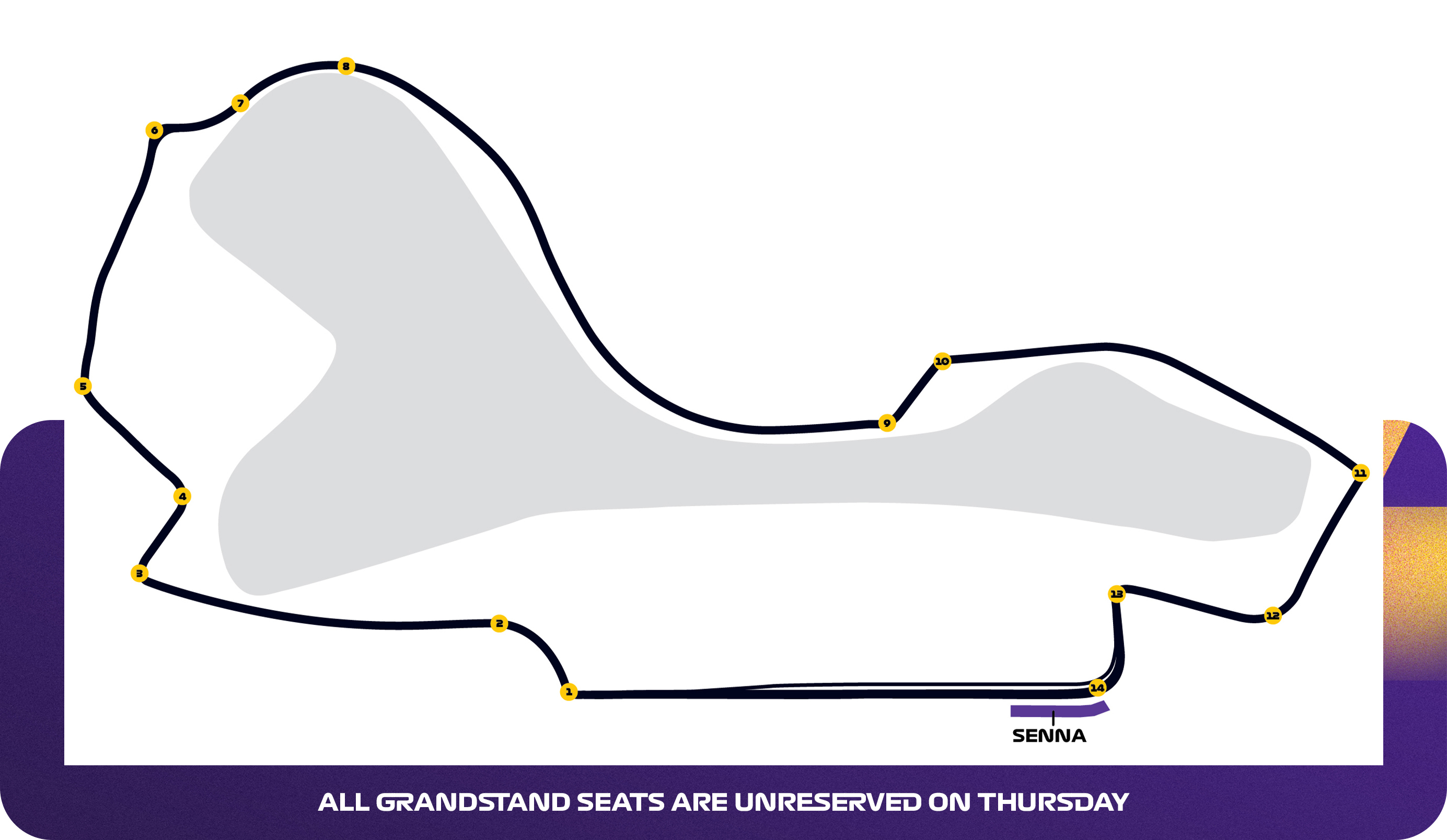 Map of Senna Grandstand